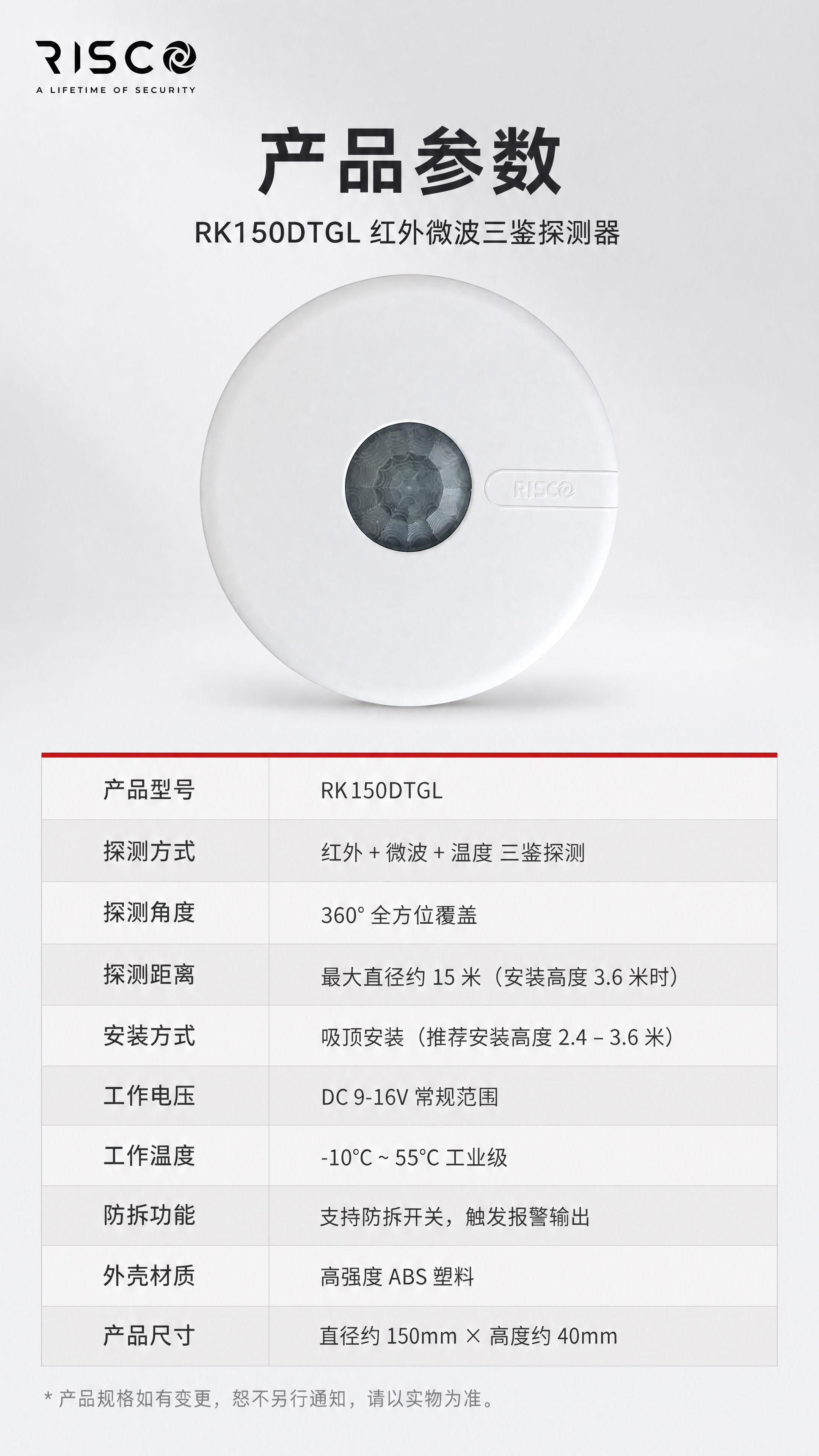 [商品] 使用【图1】RK150DTGL 红外微波三鉴探测器产… - 图片创意预览