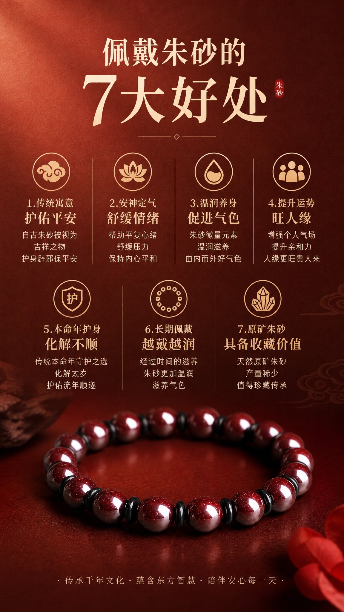 淘宝天猫详情页-佩戴好处卖点篇，9:16竖版，高级红棕渐变纸质… - 图片创意预览