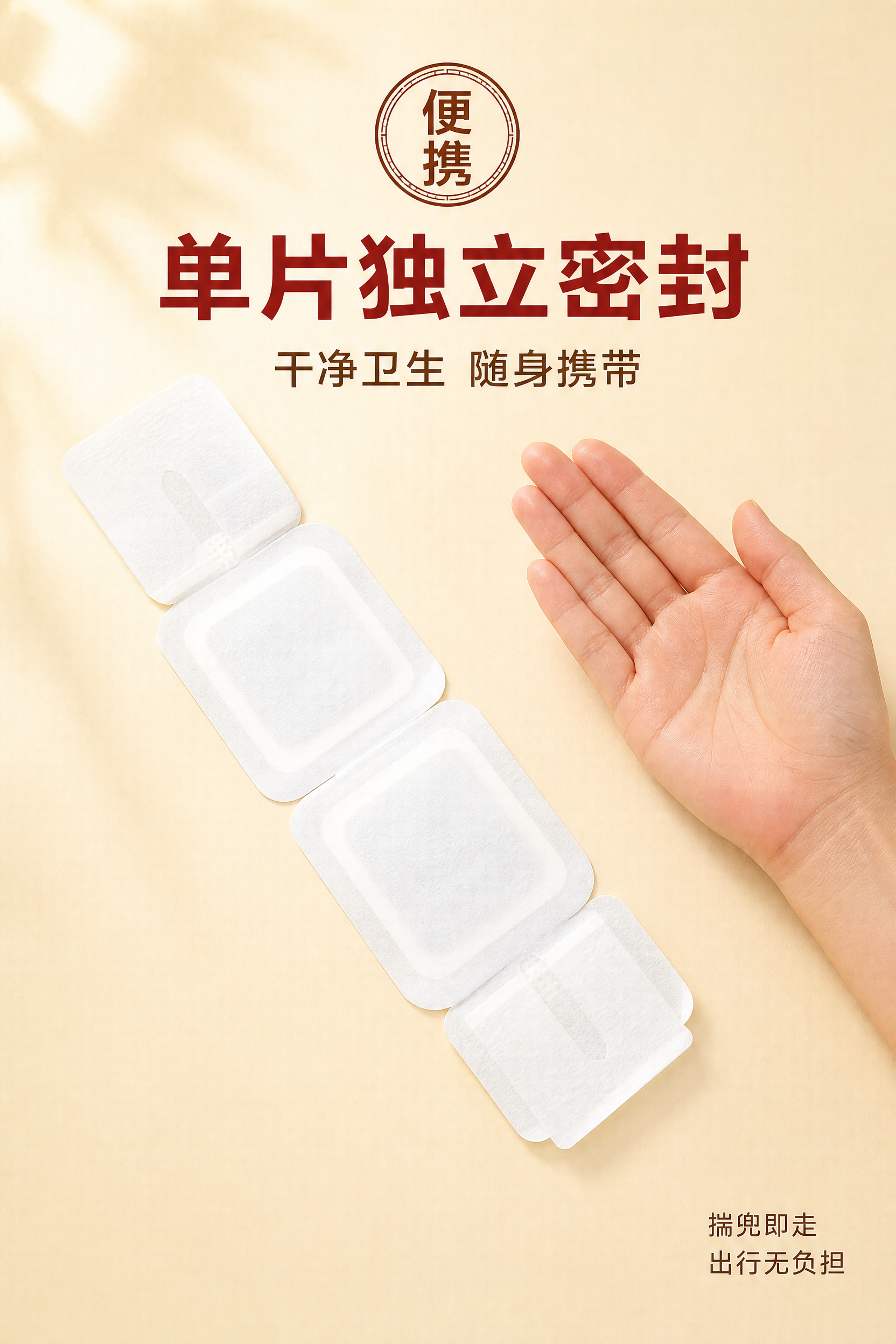 第 12 屏 独立包装 便携卫生 严格还原上传产品参考图，精准… - 图片创意预览