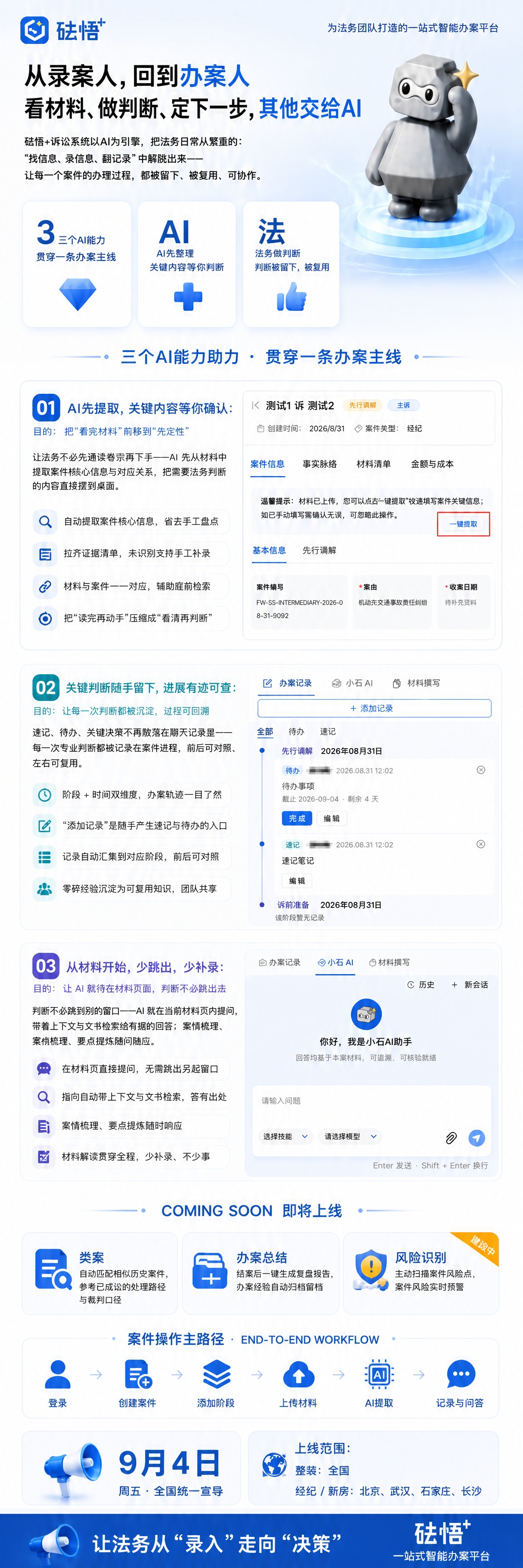 重新生成第一张砝悟+产品功能宣导长图海报（带右侧系统截图版本）… - 图片创意预览