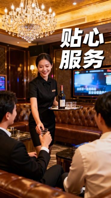 生成50张商务KTV的照片，加入一些文字预览效果