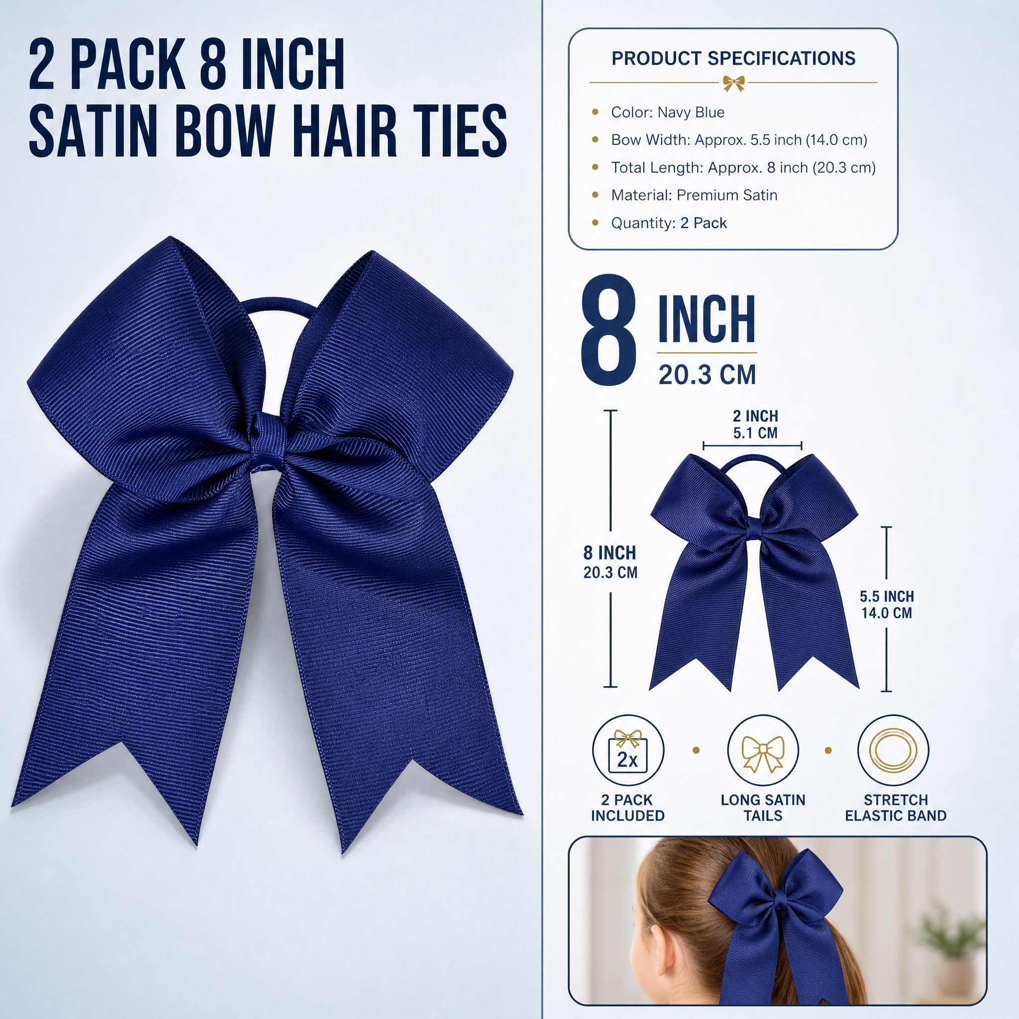 [主图-2] 商品名称：2 Pack 8 Inch Navy… - 图片创意预览
