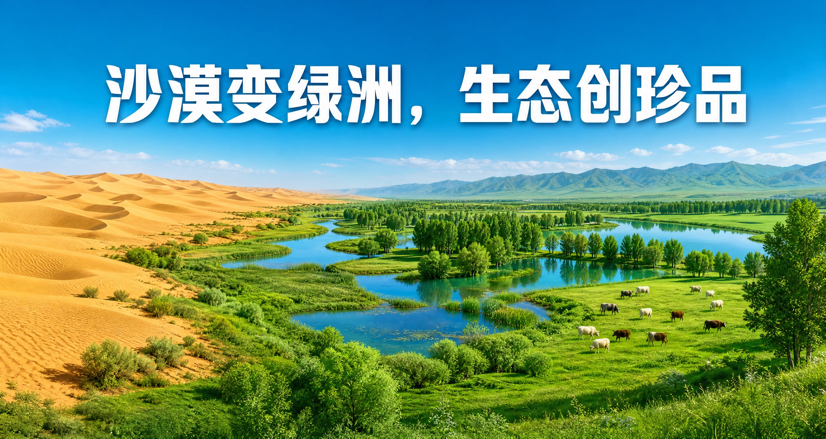 小程序轮播图，尺寸750px*400px，横版。画面展现沙漠变… - 图片创意预览