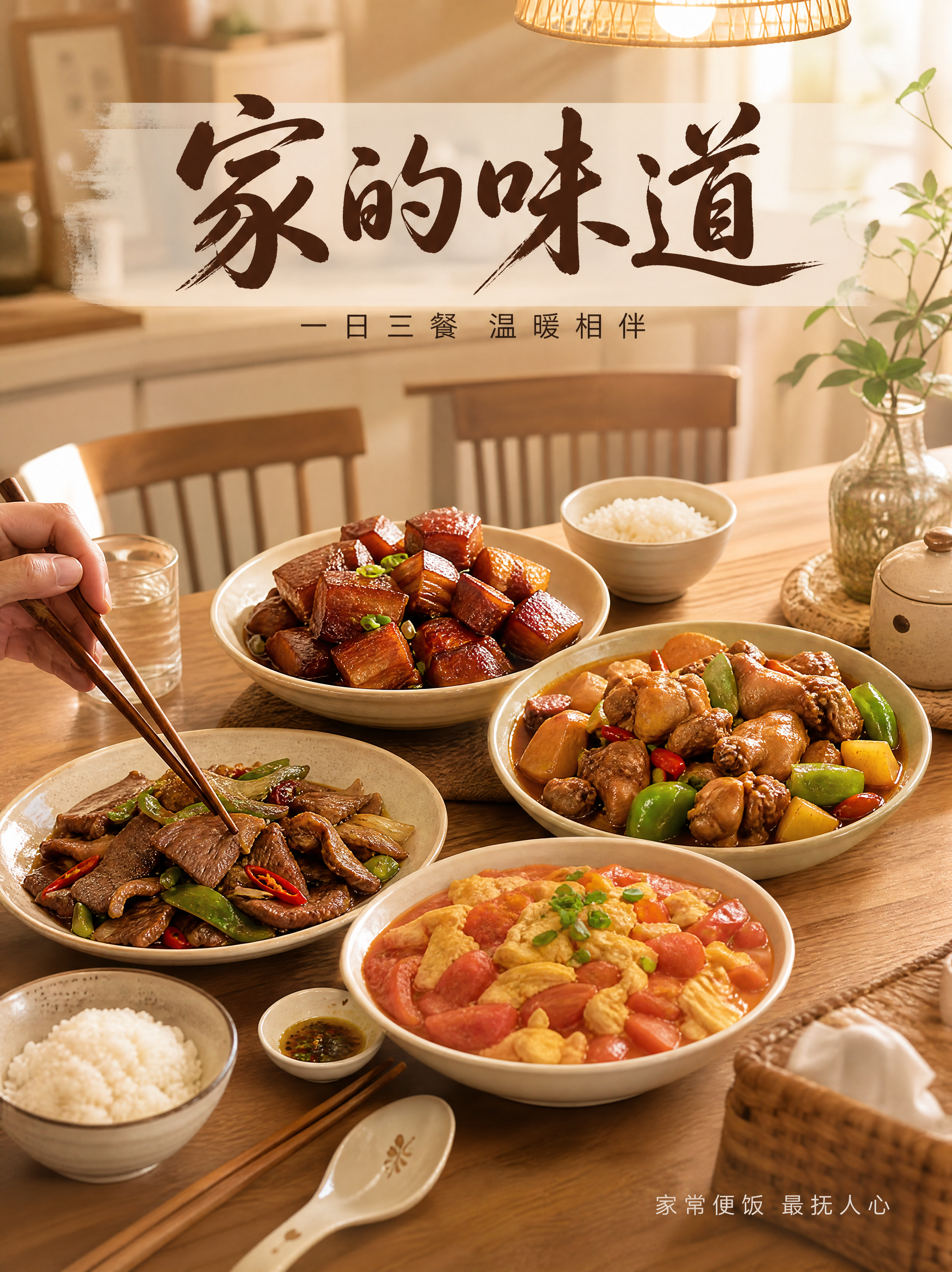 [第5张] 详情页场景种草页-家庭餐桌日常食用场景。本张使用四… - 图片创意预览
