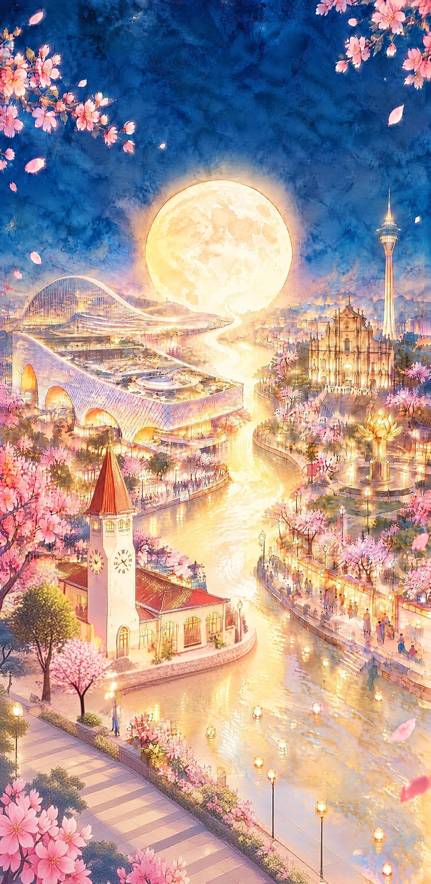 加点桃花或者桃树装饰 - 图片创意预览