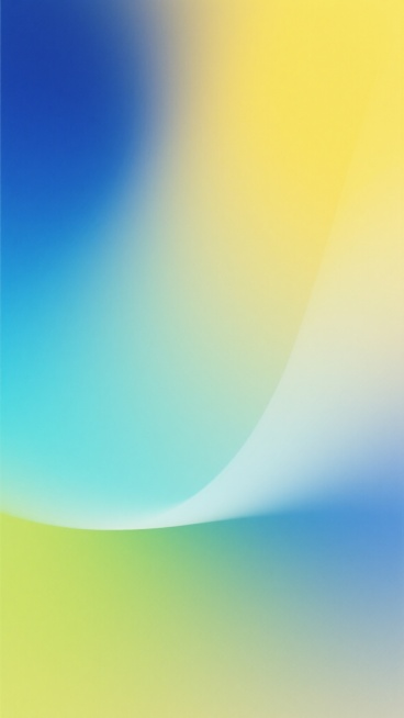柔和的渐变背景，色彩从左上角的深邃宝蓝色平滑过渡到右下角的明亮柠檬黄，中间融合了淡青色和薄荷绿的柔和过渡，整体呈现出流动感十足的色彩交融效果，色彩边缘模糊自然，无明显边界，光线均匀柔和，营造出宁静而梦幻的氛围，具有现代抽象的视觉风格，画面简洁纯净，没有任何文字或图案元素。预览效果