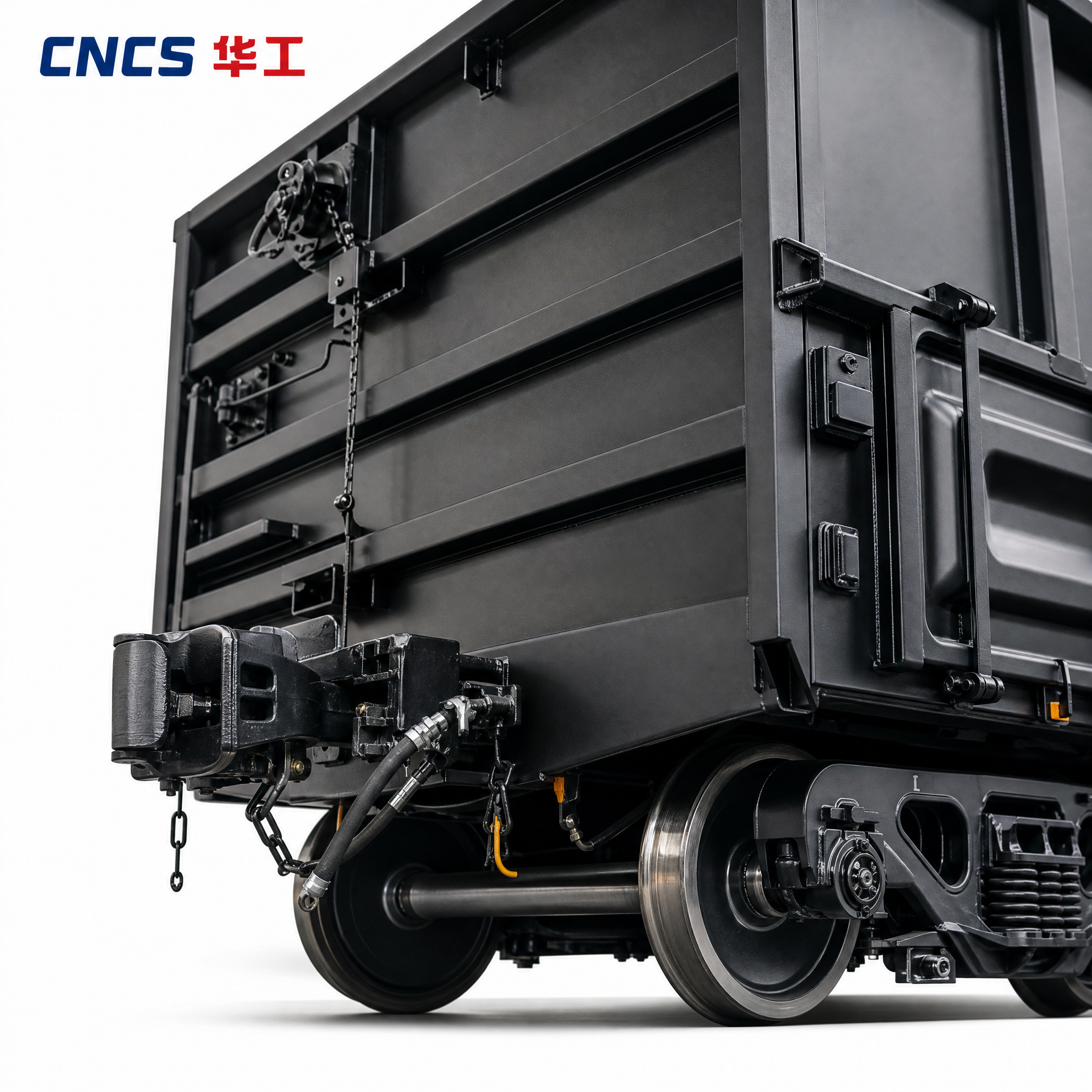 [主图-3] 新C70E型铁路敞车车钩与走行部细节特写，168… - 图片创意预览