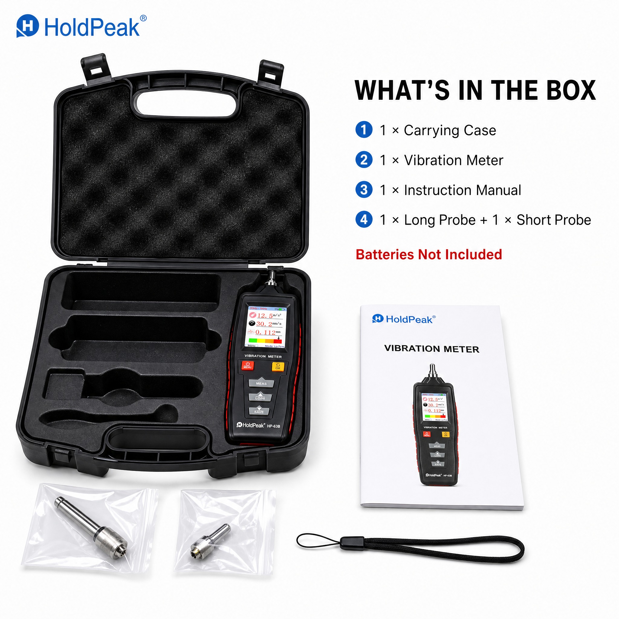 [主图-6] 包装配件全家福图，展示 HoldPeak 产品全… - 图片创意预览