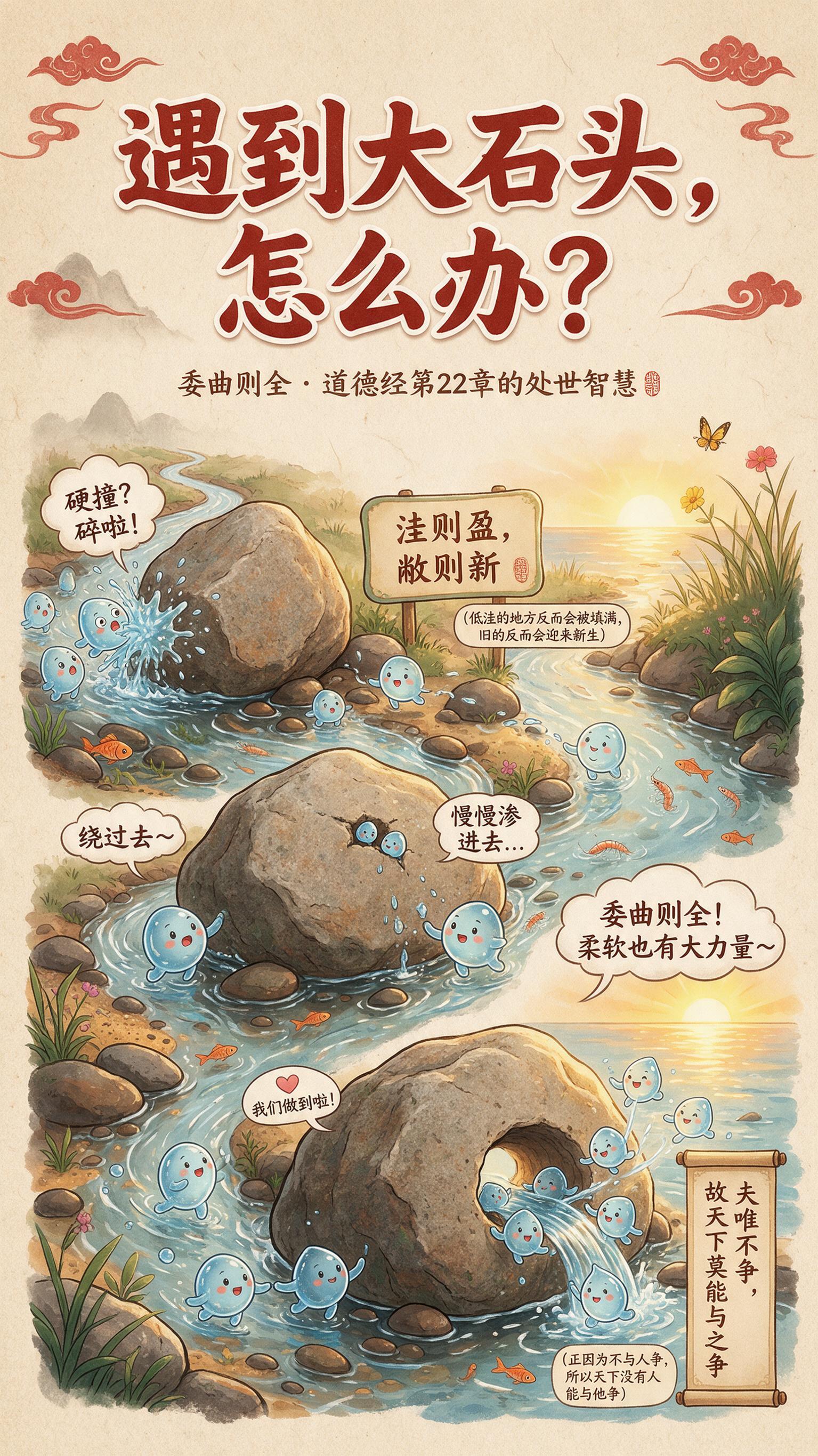 竖版9:16少儿国学课程海报，国风Q版绘本风格，暖色调米黄宣纸… - 图片创意预览