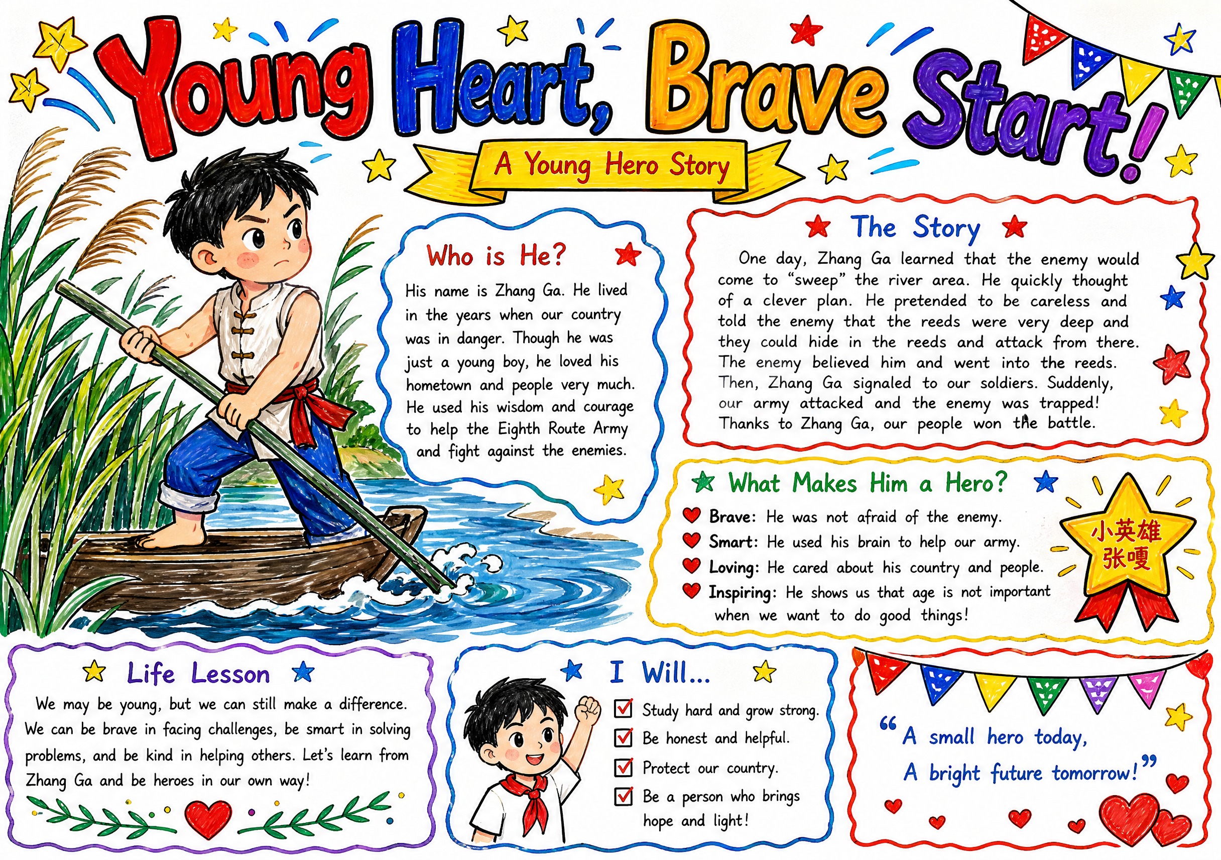 hand-drawn primary school poste… - 图片创意预览