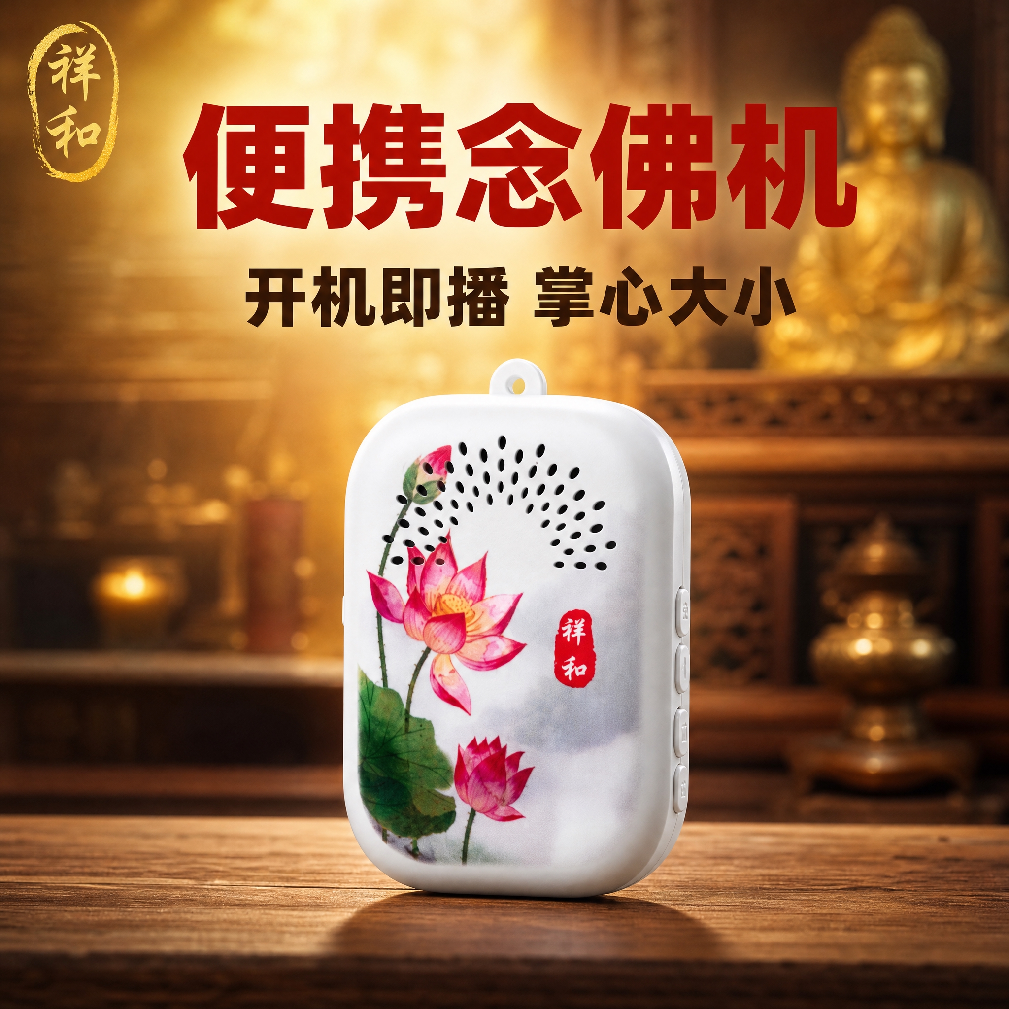 [主图-1] 商品识别首图，突出便携念佛机整体外观与核心识别特… - 图片创意预览