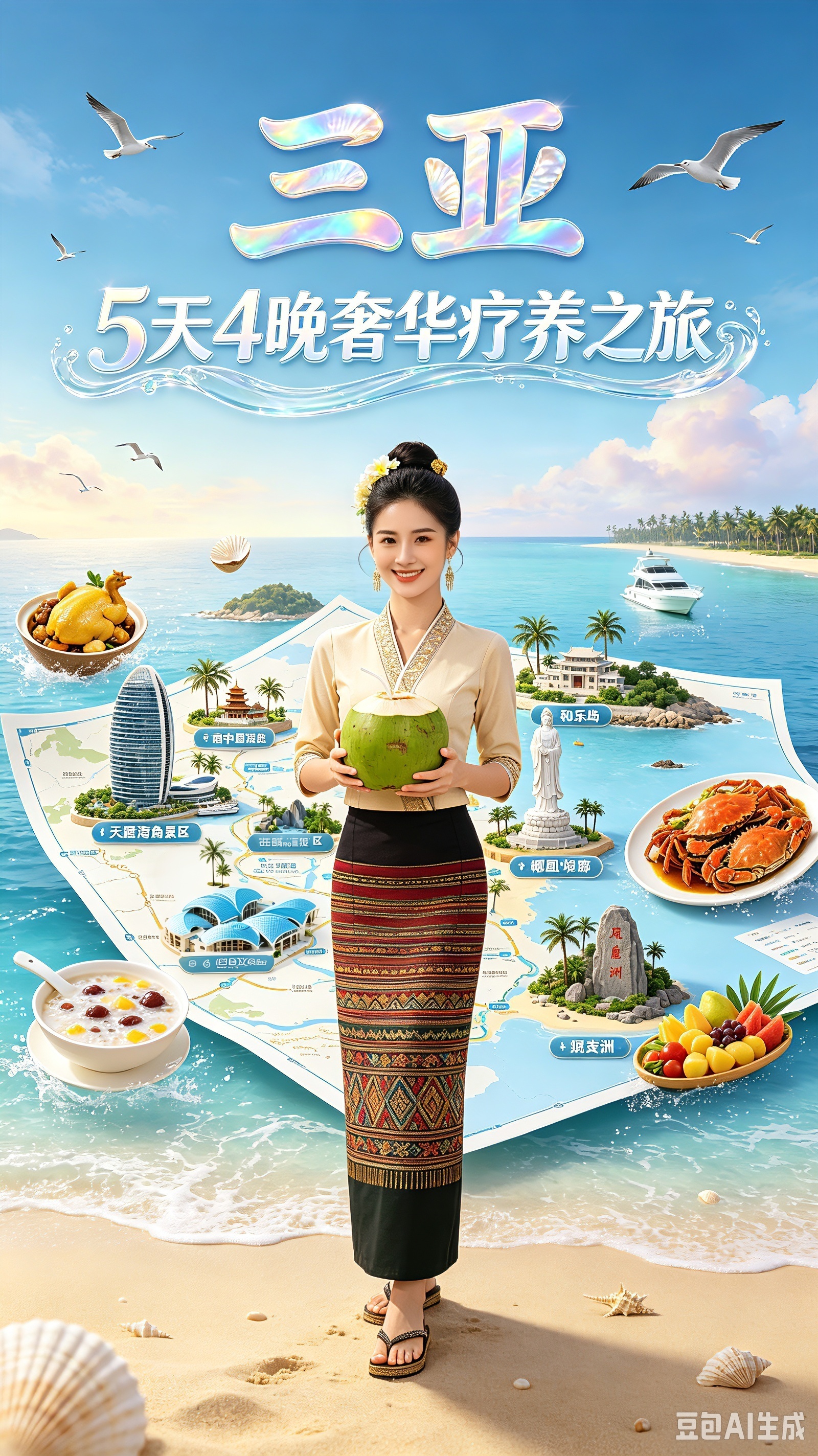 改成天涯海角景区 - 图片创意预览