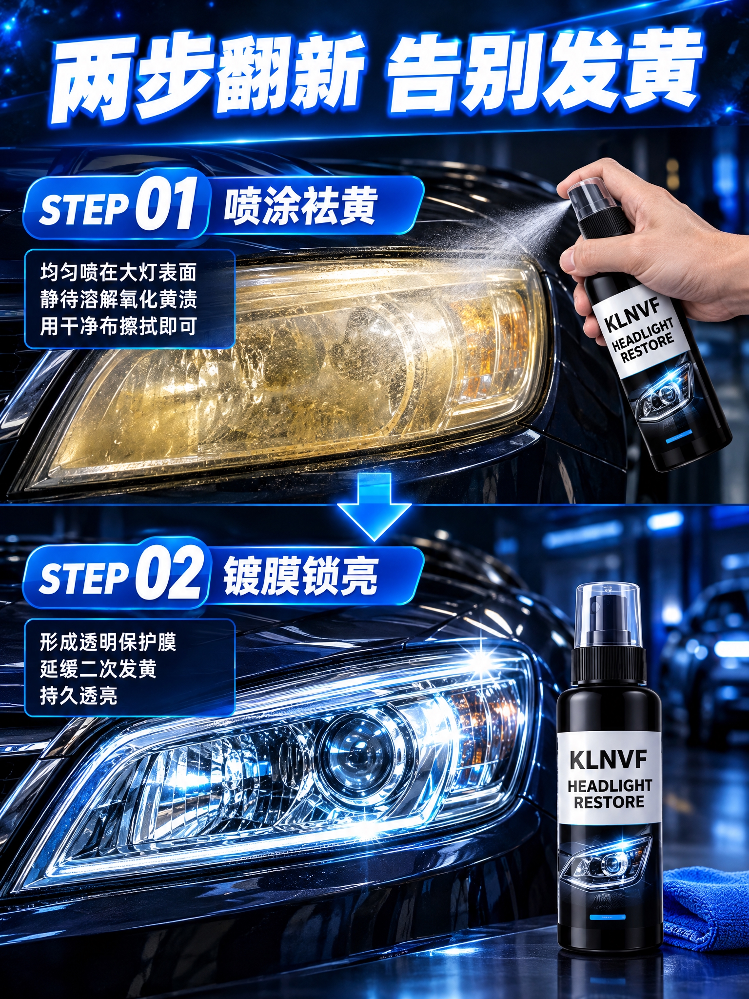 [商品] 使用KLNVF HEADLIGHT RESTORE汽… - 图片创意预览