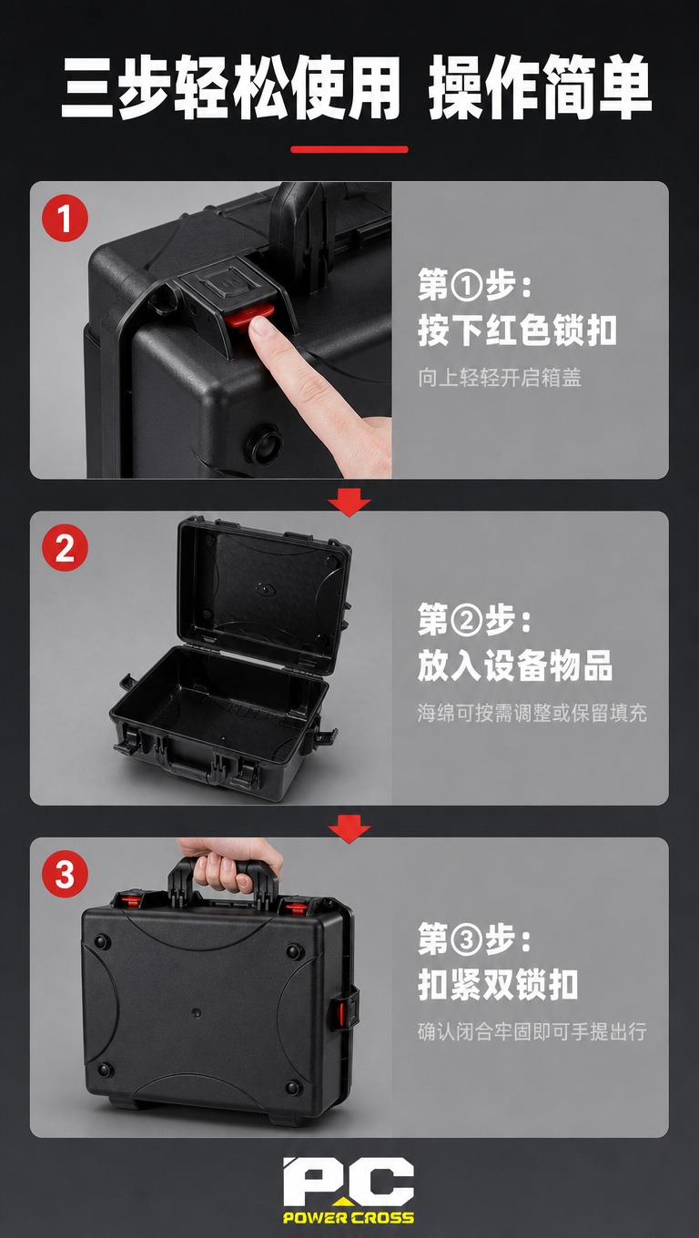 [商品] 使用【图2】红色锁扣背面图（第一步按压锁扣用）、【图… - 图片创意预览