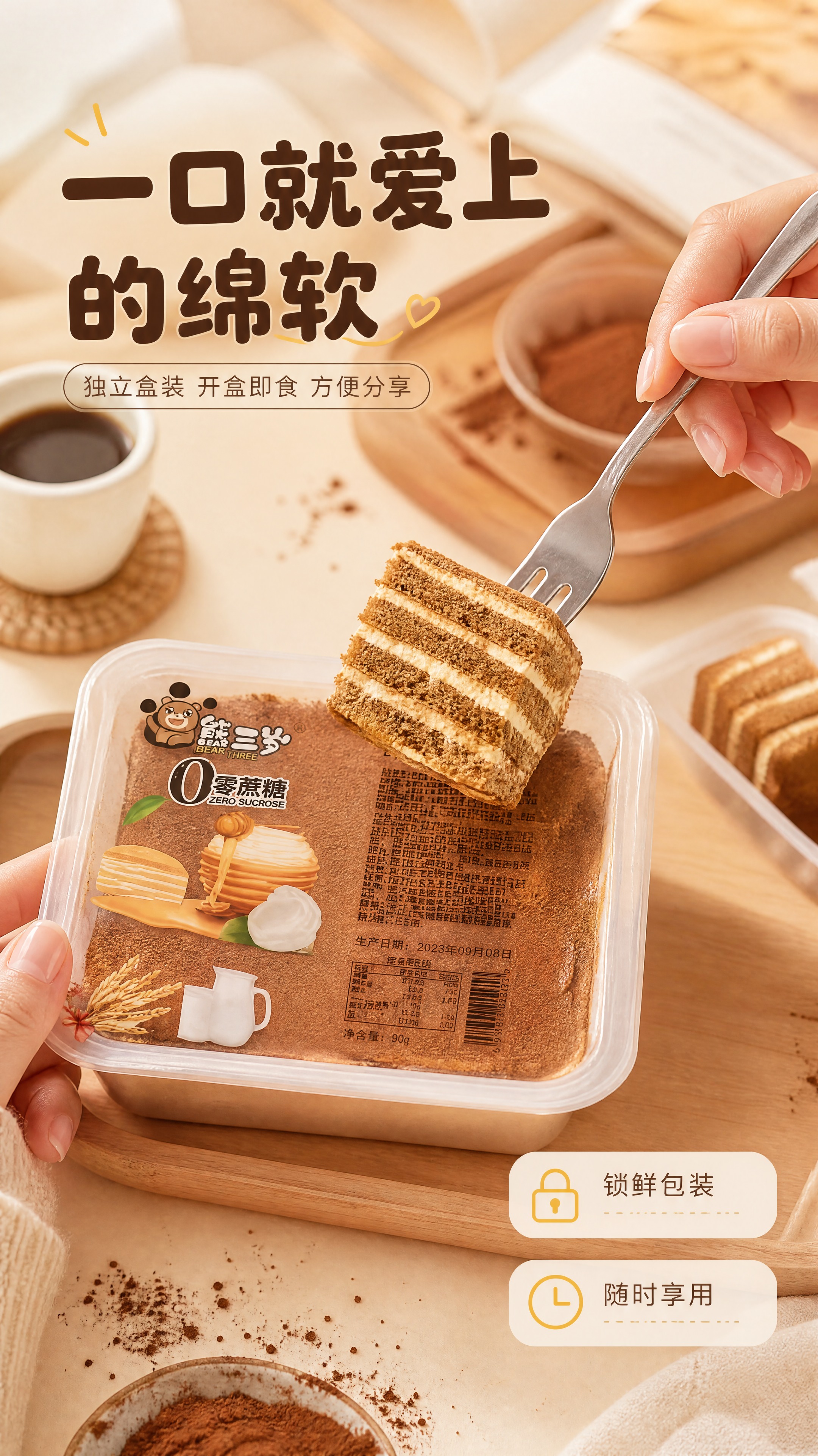 [商品] 使用【图3】熊三岁提拉米苏独立内盒+【图4】切开的蛋… - 图片创意预览
