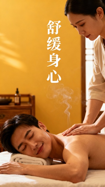 生成50张按摩推拿图片，可以加入点文字预览效果