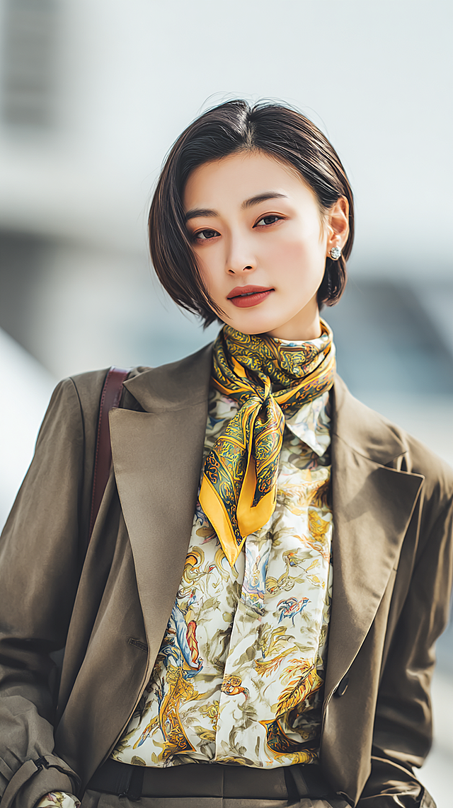 将参考图中的年轻女性面部轮廓、眼、鼻、唇形严格复制，完美身材，不用围巾，生成8张人物冬装图片，漂亮大方得体的户外冬装，不要羽绒服，不要带帽子的衣服，衣服不要太臃肿，不要雪景，写实，真实摄像，8K高清画质，电影级色彩校准，温暖色调，对比度适中，画面构图平衡，生成8张图片，9:16
