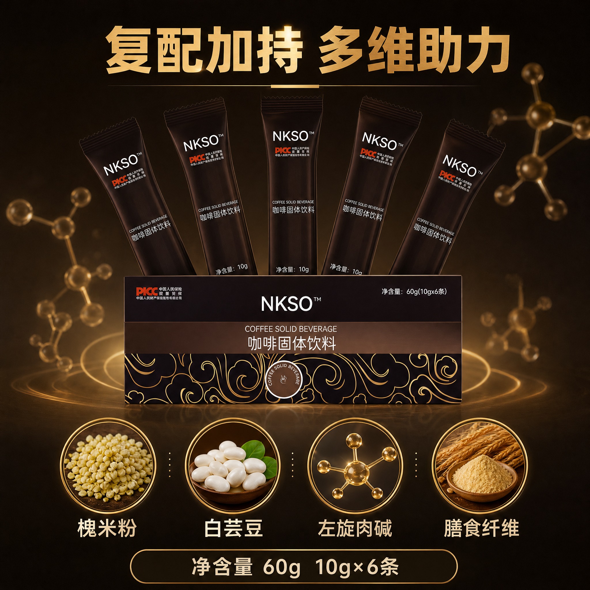 [主图-6] 配方复配 多重成分协同与规格展示。 [统一基调]… - 图片创意预览