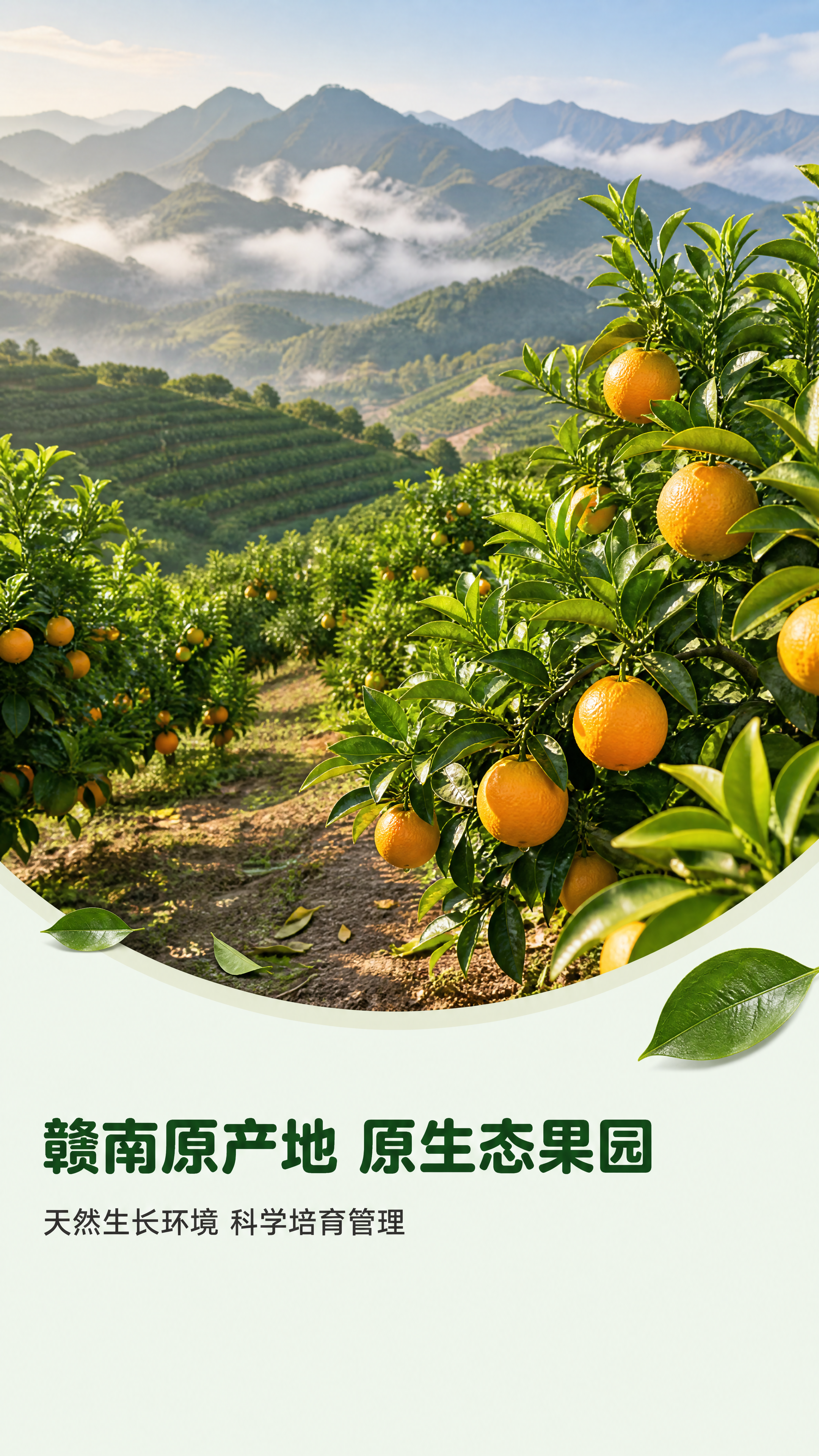 [第3屏] 详情页果园图-赣南脐橙果园产地环境展示。 [氛围/… - 图片创意预览