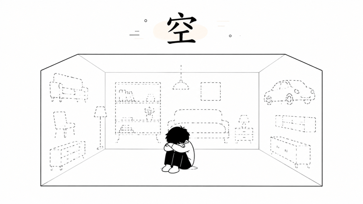 整体采用日系简约黑白漫画风格，矢量扁平化线条，线条干净利落、流畅顺滑，卡通漫画插画质感；以纯黑白为主色调，只做极少量低饱和淡彩局部点缀，不大面积上色；画面干净质朴、留白舒适，漫画简约构图，松弛不呆板；预览效果