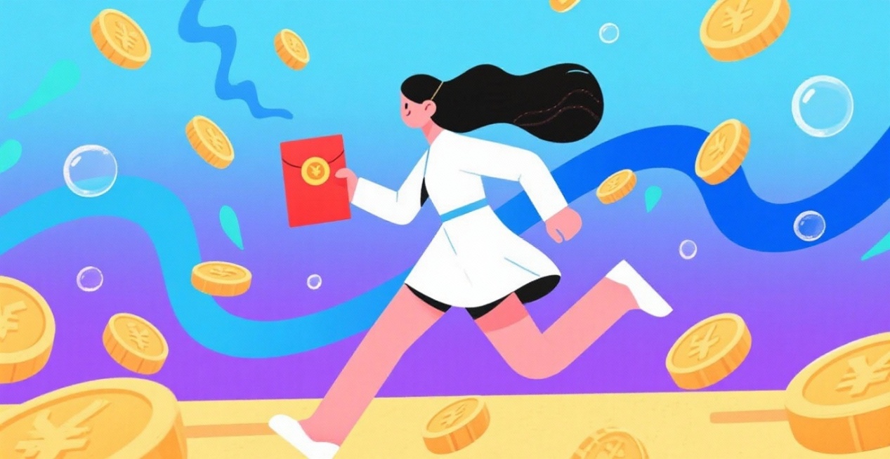 做一个类似风格的图（跑步赢金币）。图片保存清晰预览效果