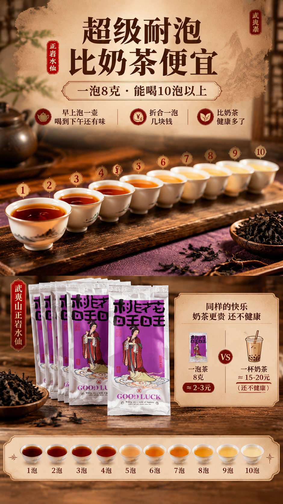 [商品] 使用【图1】武夷山正岩水仙独立小泡袋包装；保留包装全… - 图片创意预览