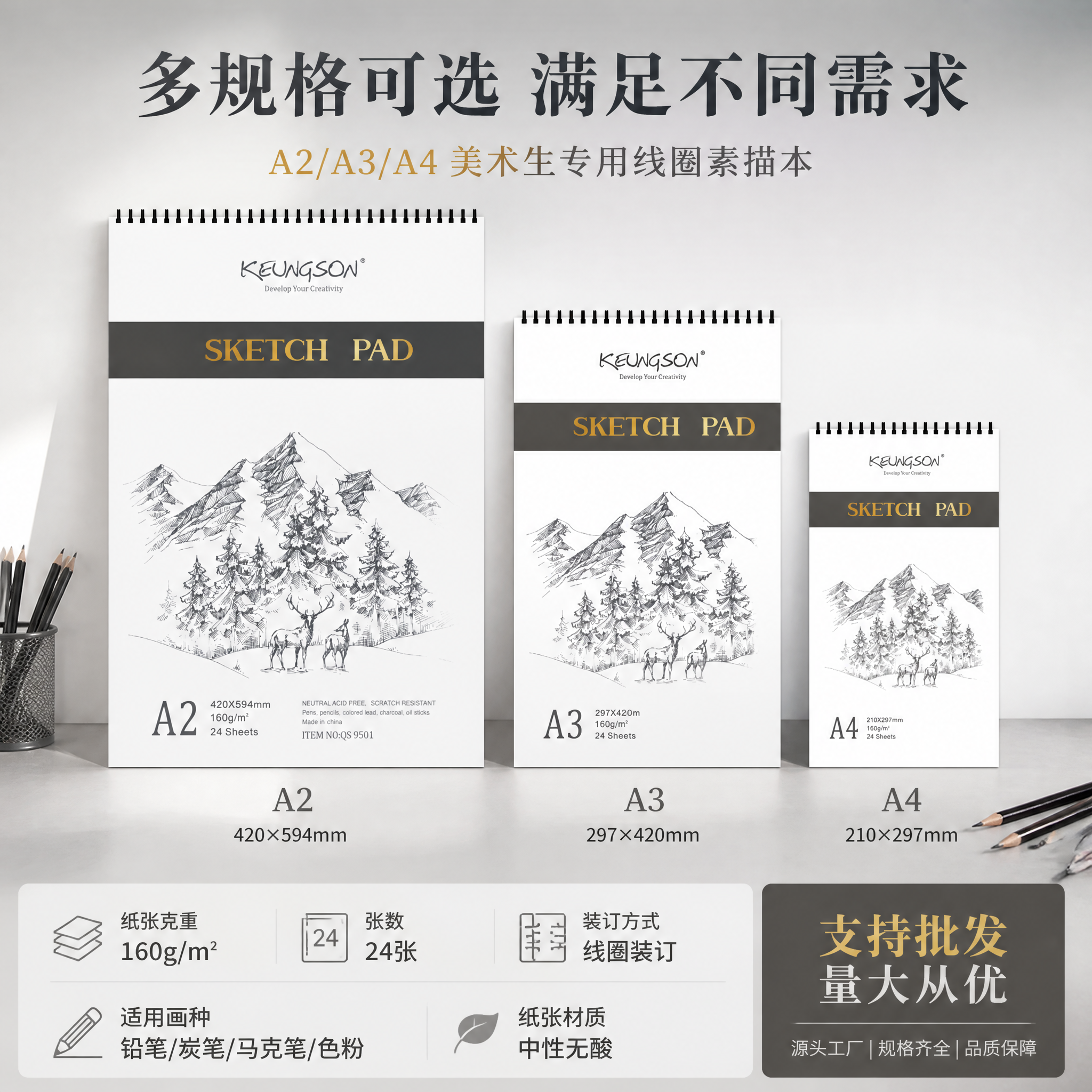 1688平台电商详情页第4张规格参数页，1:1正方形，A4/A… - 图片创意预览