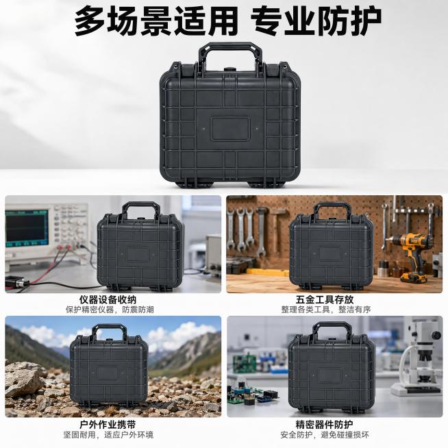 「图片1」「图片1」「图片1」「图片1」「图片1」「图片1」，生成一套主图（5张），商品名称是多功能防护工具箱，卖点是多功能防护工具箱，卖点是抗压，防水，DIY海绵内衬，适配淘宝/天猫平台，主图比例为预览效果