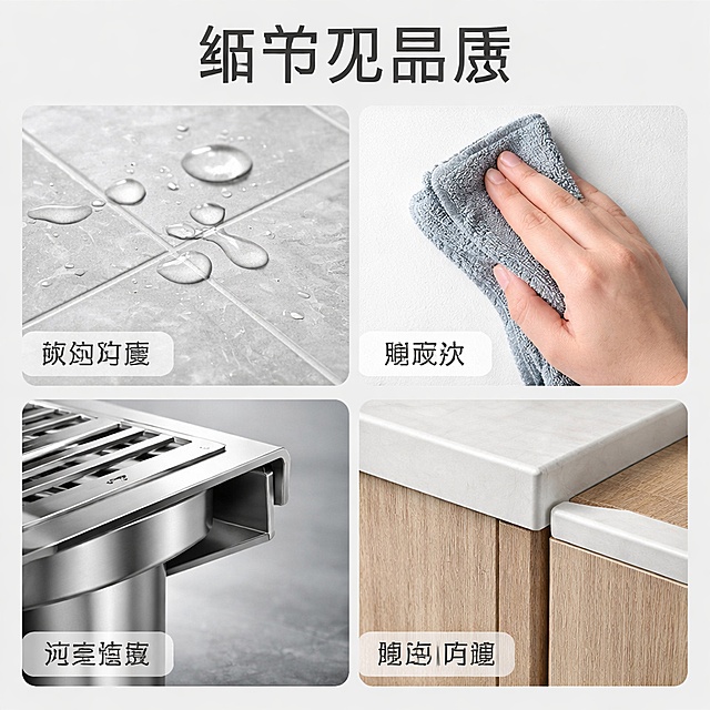 装修主材地漏 瓷砖地砖800*800 墙砖400*800 乳胶漆 铝扣板吊顶 厨房阳台集成灯 浴霸 木门 合金门 橱柜地柜 橱柜吊柜 开关插座 灯具 窗帘