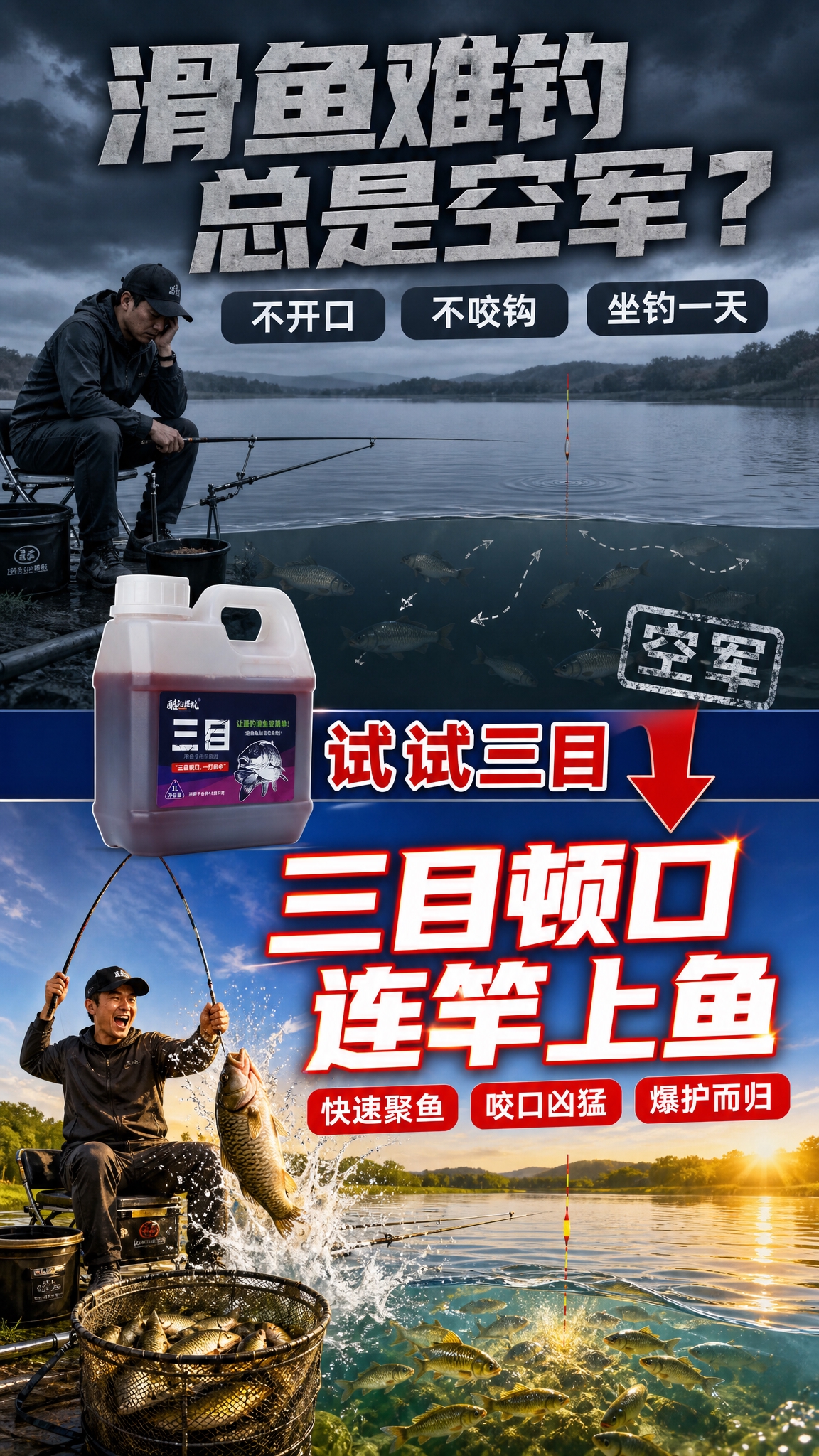 [商品] 使用【图1】三目滑鱼专用添加剂1L桶装侧面图；保留壶… - 图片创意预览