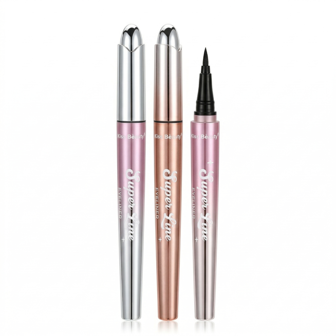 [Main Image 1] Pure white background, Kiss Beauty Super Line Eyeliner product in the center, product预览效果