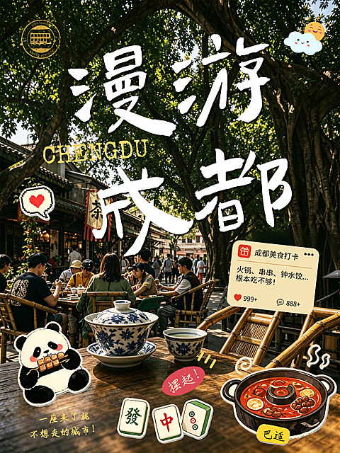 暑假出游小红书封面