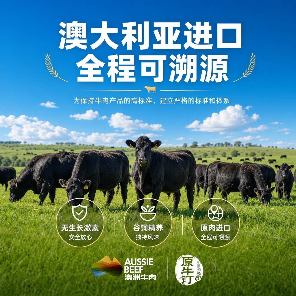 [商品] 使用【图3】澳大利亚牧场安格斯黑牛群参考图；保留蓝天… - 图片创意预览