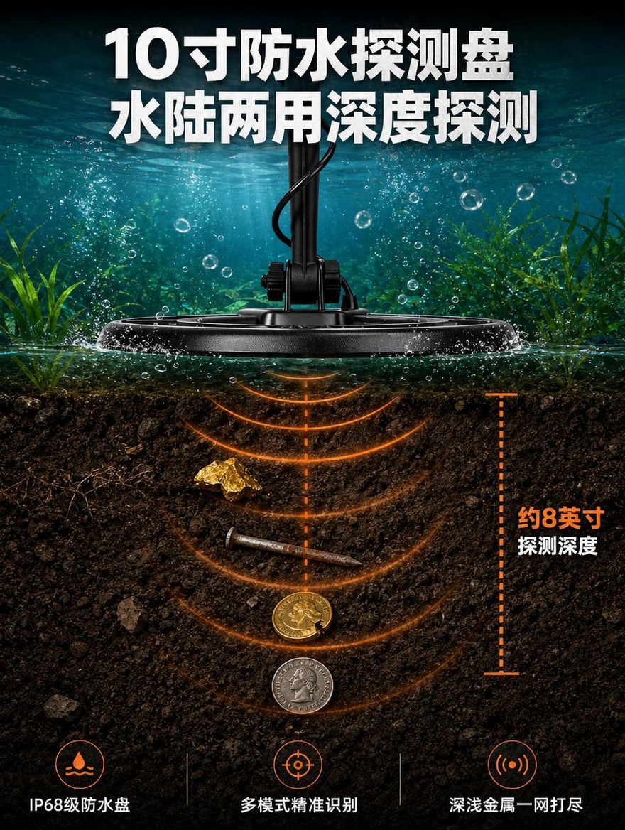 [商品] 使用【图7】金属探测器防水探测盘；保留黑色圆形探测盘… - 图片创意预览