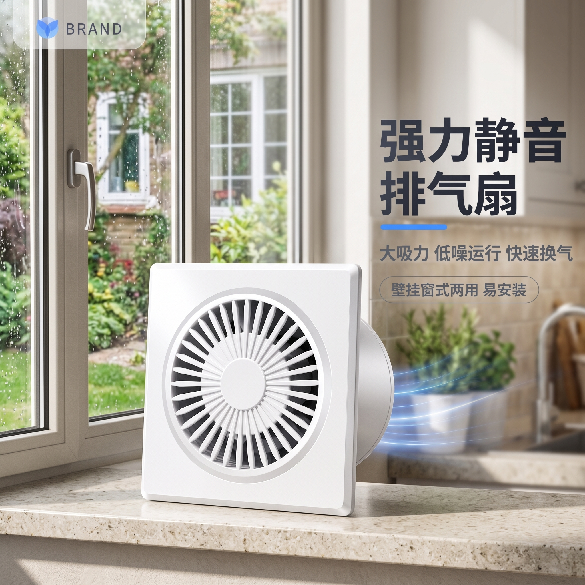 背景替换到有场景的窗台，产品放置在窗台上 - 图片创意预览