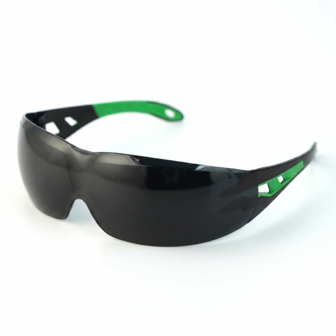 Create a clean TikTok Shop US product hero image for wraparound protective safety glasses. The produ预览效果