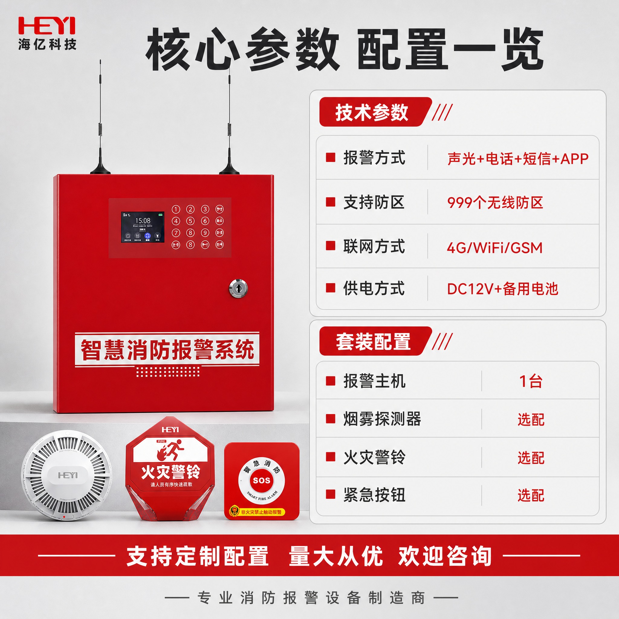 [主图-5] 规格参数与系统配置图，主题为产品核心技术参数和套… - 图片创意预览