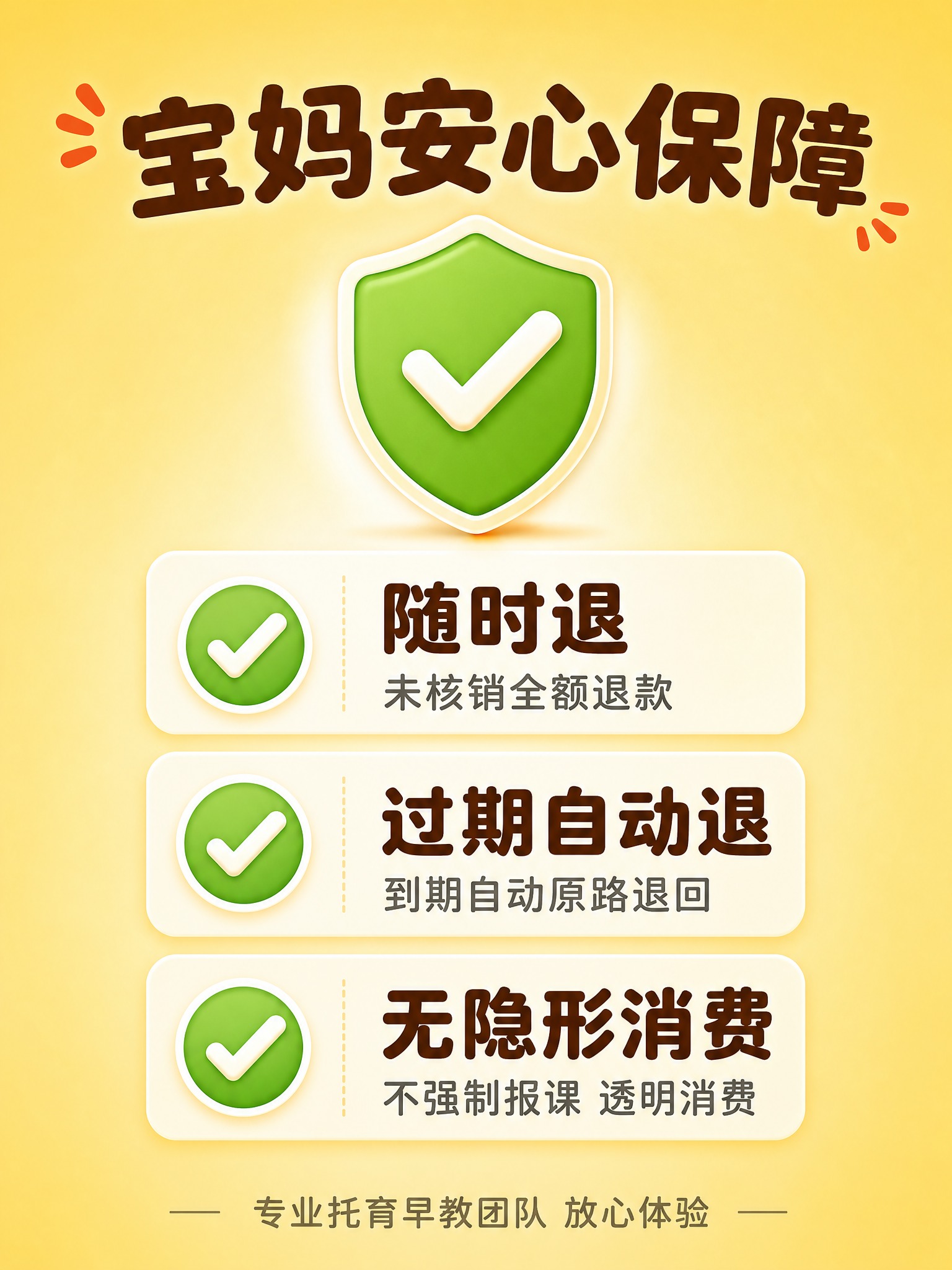 [主图-5] 购买保障大字图，突出随时退、过期自动退、无隐形消… - 图片创意预览