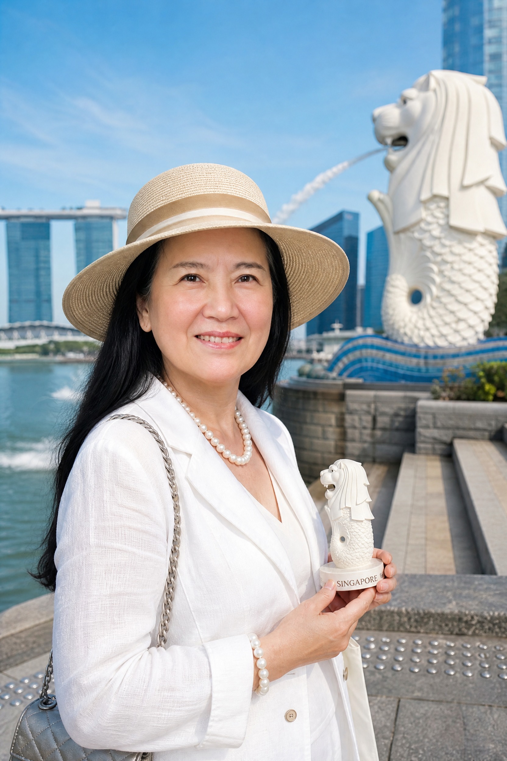 50岁外国女性，老钱奢侈典雅风格，半身照，人物占画面1/2以上… - 图片创意预览