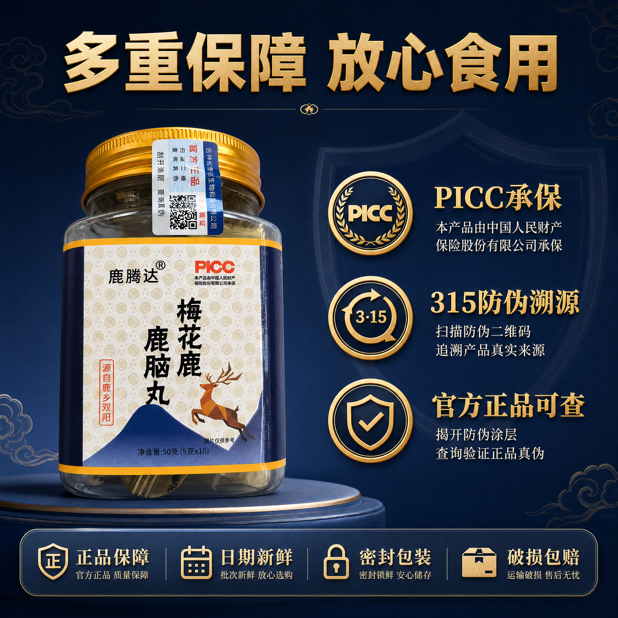 [主图-4] 品质保障与服务承诺 展示PICC承保、315防伪… - 图片创意预览