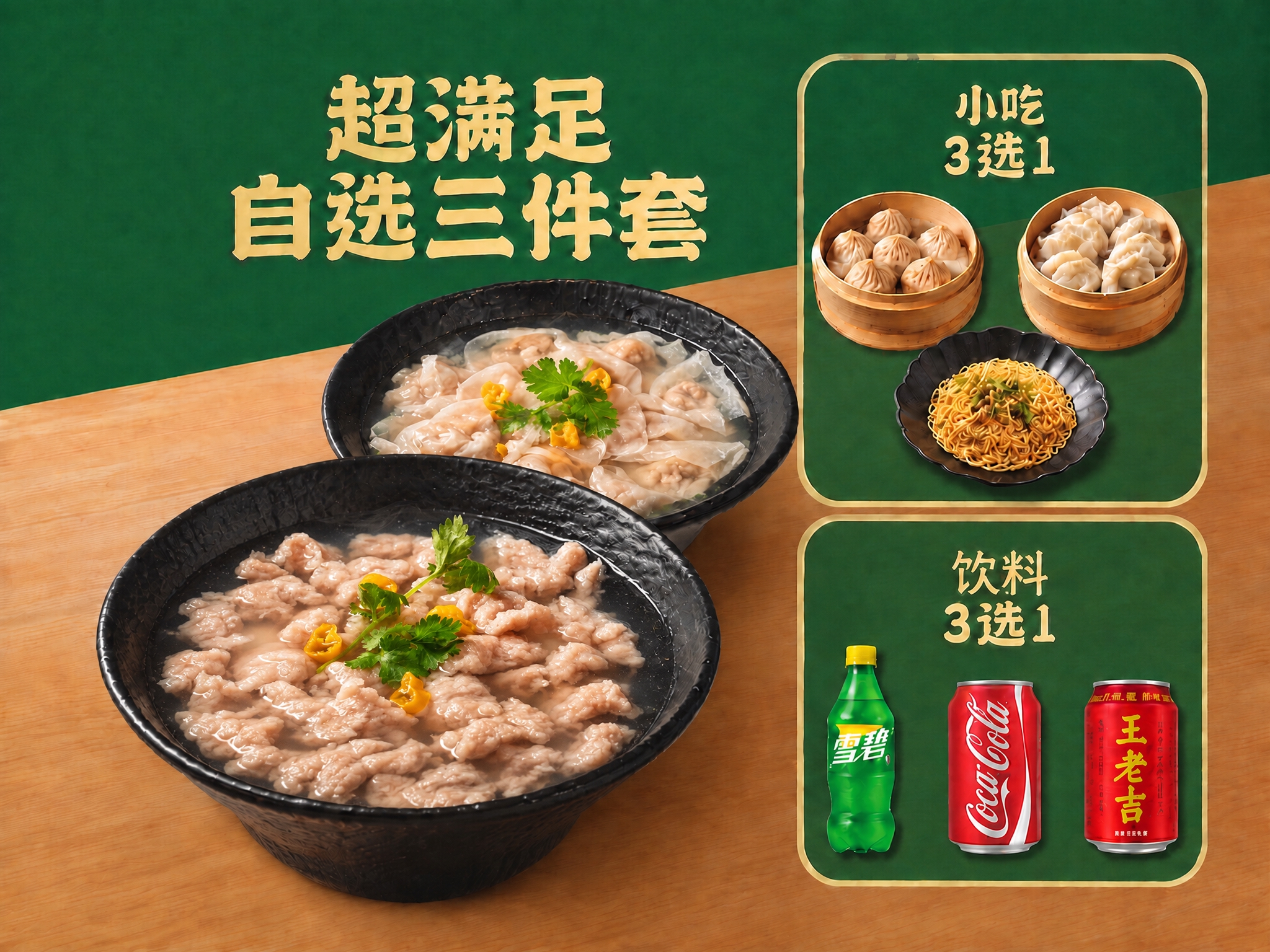 将图片前景的福鼎肉燕碗替换为这张新的福鼎肉片产品图的样式，保留… - 图片创意预览