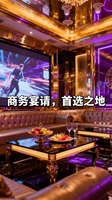 我们是做商务娱乐KTV的，生成50张商务KTV的图文，图文不要带二维码、联系方式、地址，图片可以加一点文案进去，能吸引客户的文案预览效果