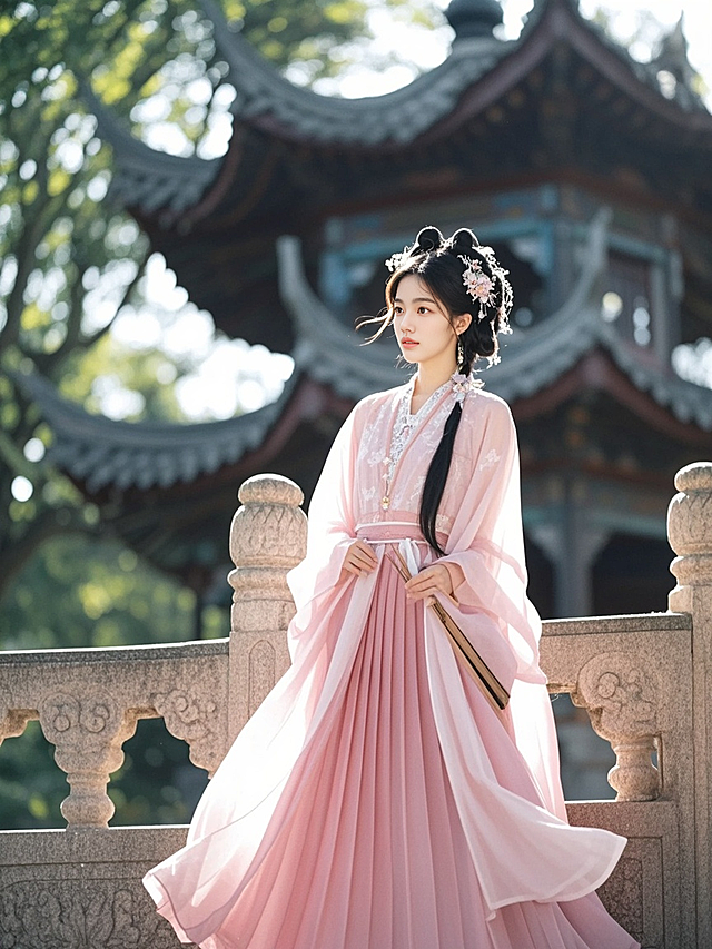 古典中式优雅，工笔风细腻描绘，国潮元素融入，展现传统节日的柔美与庄重。