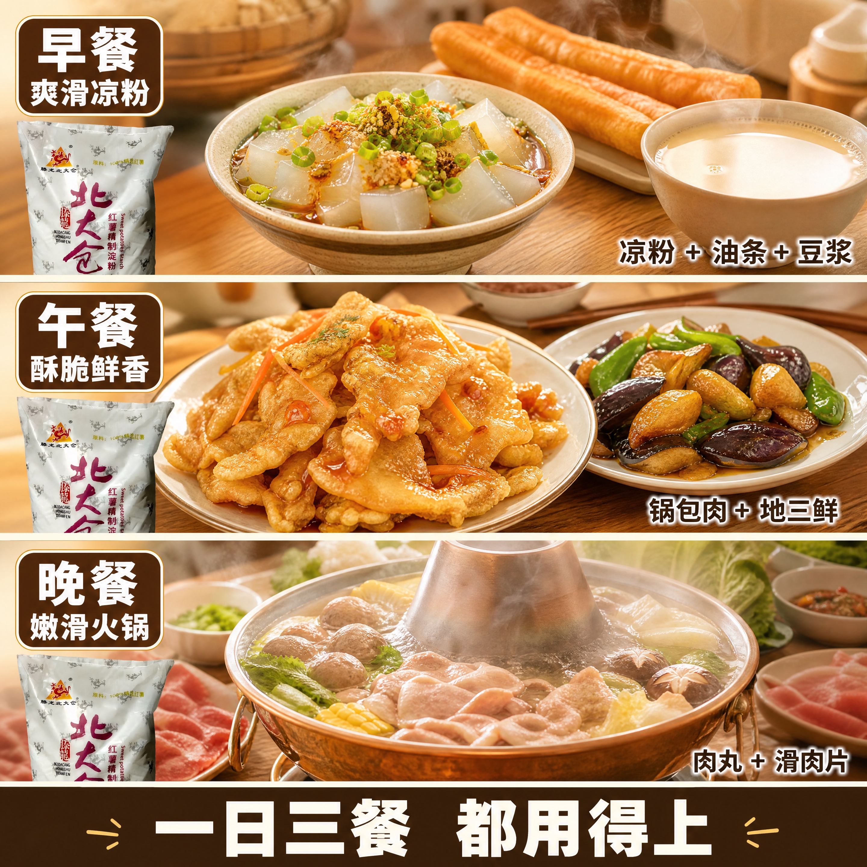 [第4张] 详情页使用场景-竖拼三餐食用场景。本张使用【图1】… - 图片创意预览