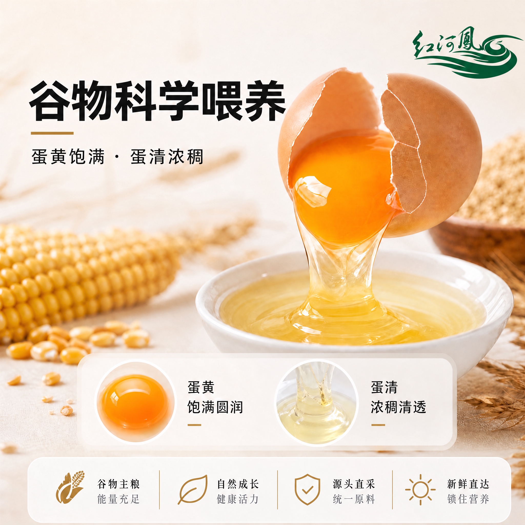 将画面中的「红河凤」logo替换为简化版logo：只保留中间白… - 图片创意预览