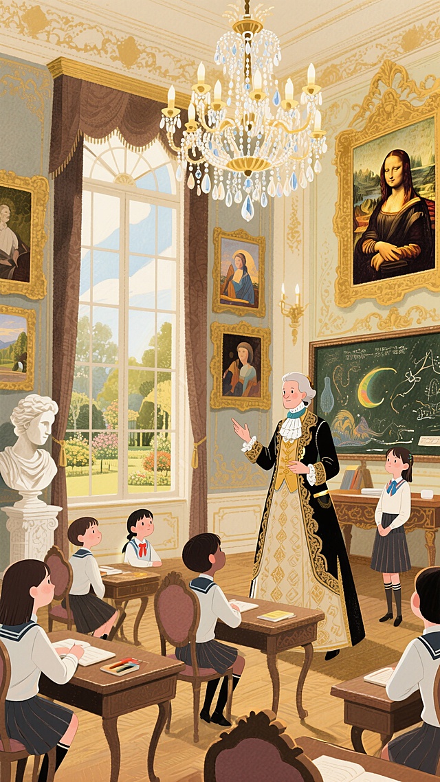 ✨金色宫廷教室，礼服老师讲艺术史🎨