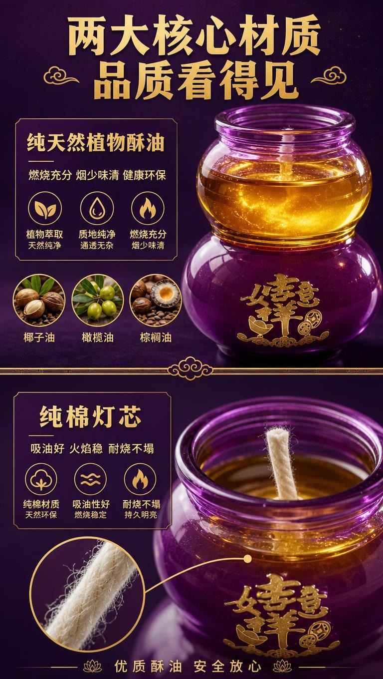 [商品] 使用【图1】葫芦造型酥油灯；保留紫色葫芦玻璃瓶身、烫… - 图片创意预览