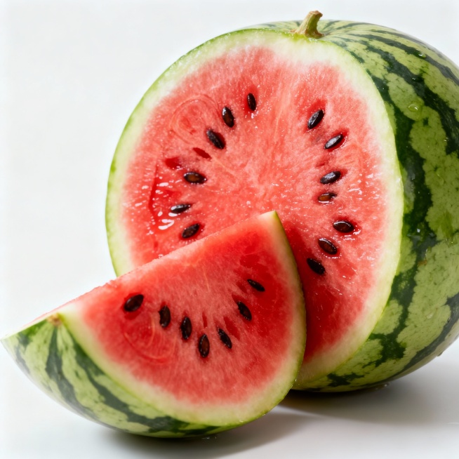 生成西瓜被切开的图片素材预览效果