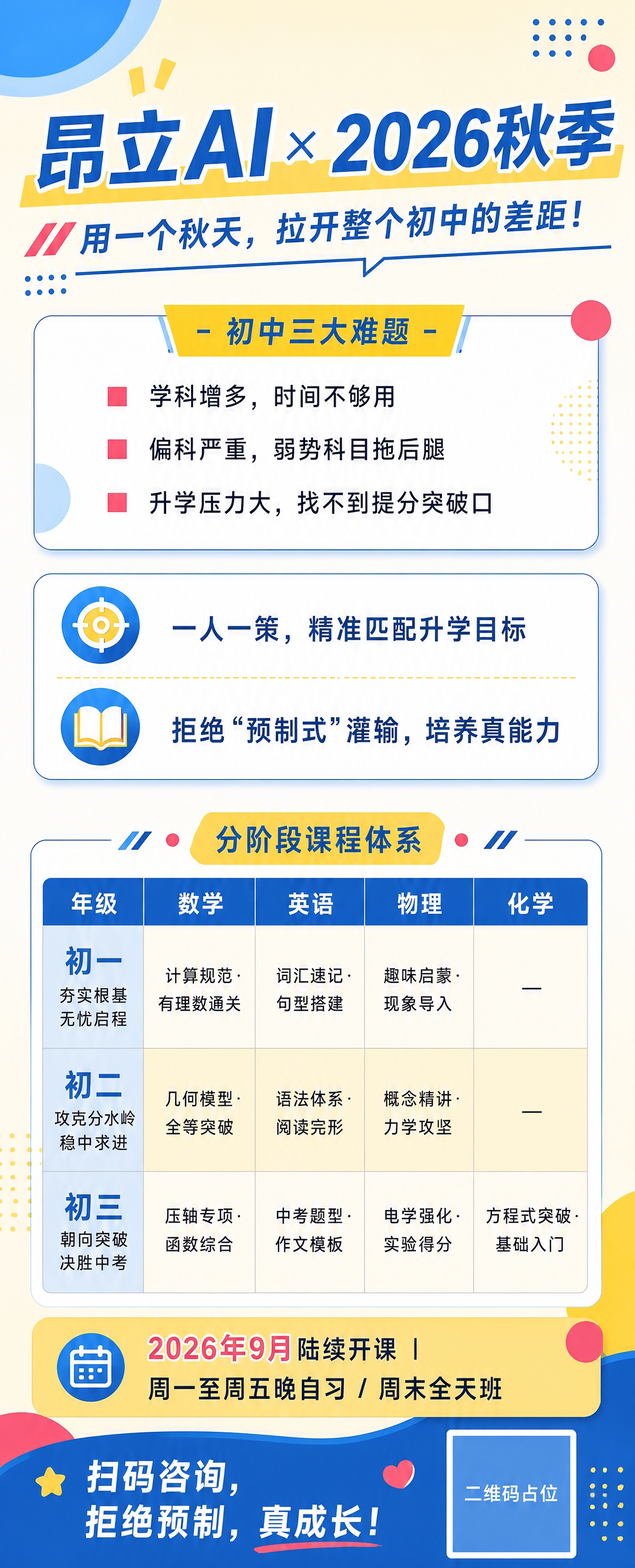 调整初中海报配色，让色彩更丰富活泼，不要太冷静单调。参考图2的… - 图片创意预览