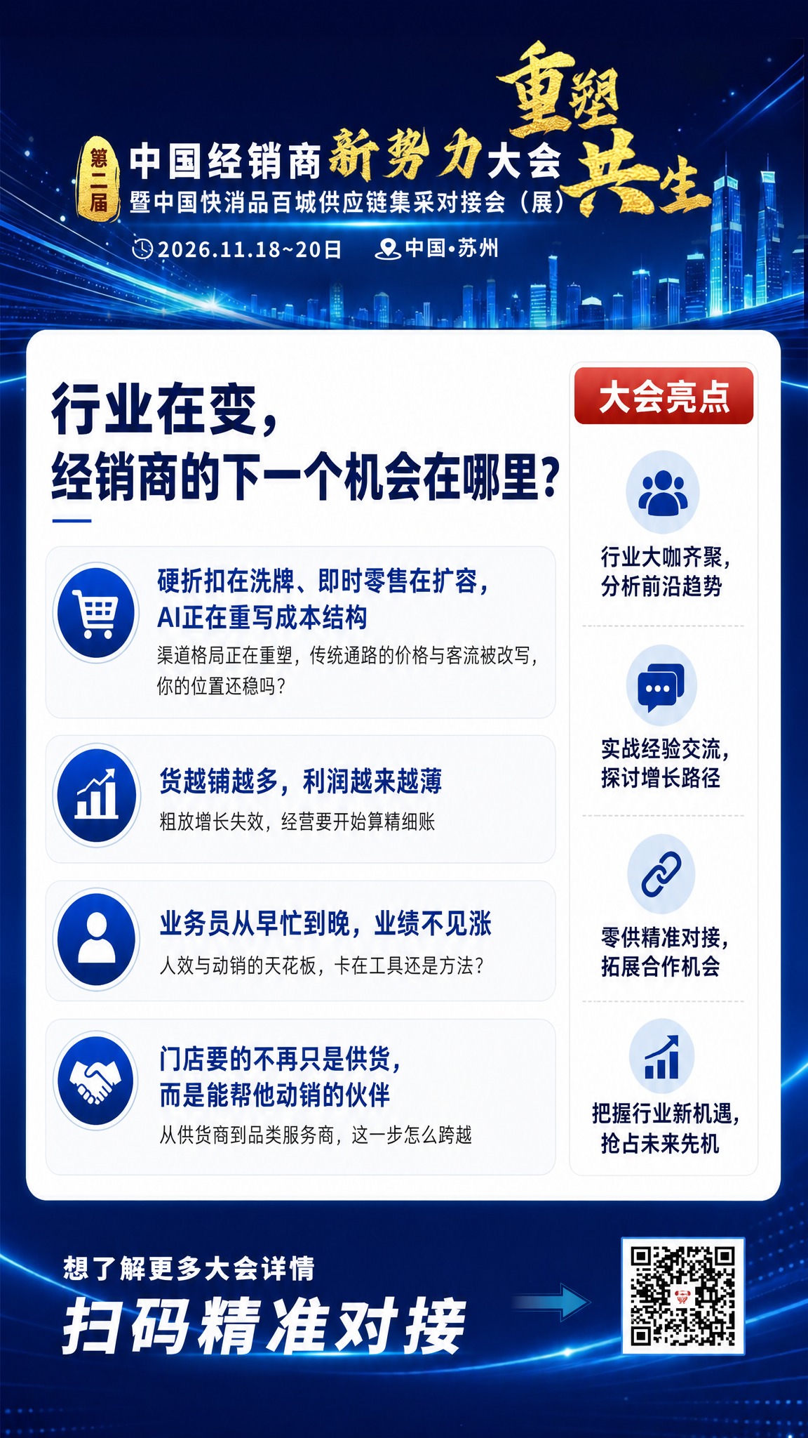 将图一白色卡片内的全部内容（左侧大标题+4条核心议题+右侧竖排… - 图片创意预览